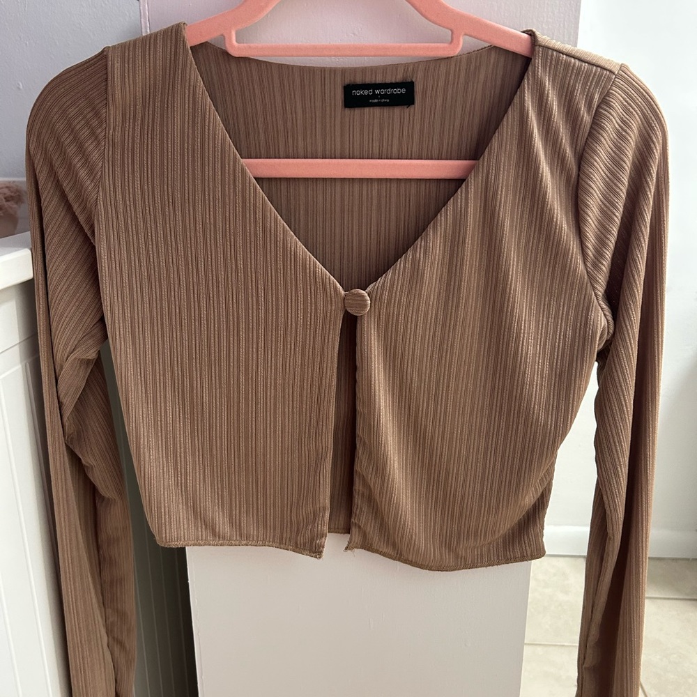 Tan Crop Top